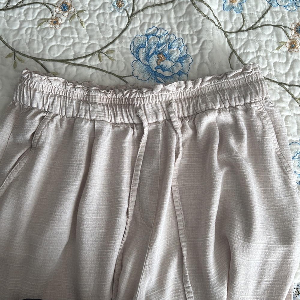 Linen blend ladies pants